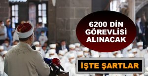 6200 DİN GÖREVLİSİ ALINACAK