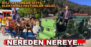 ABANT'TA ELEKTRİKLİ FAYTON GELDİ