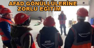 AFAD GÖNÜLLÜLERİNİN ZORLU EĞİTİMİ