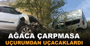 AĞACA ÇARPMASA UÇURUMDAN UÇACAKLARDI
