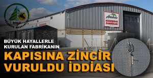 KONSERVE FABRİKASININ KAPISINA ZİNCİR VURULDU İDDİASI