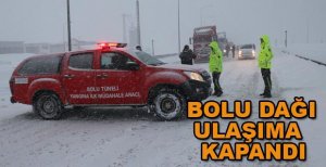 BOLU DAĞI GEÇİŞİ KAPATILDI