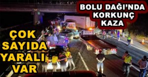 BOLU DAĞI'NDA KORKUNÇ KAZA