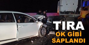 BOLU DAĞI’NDA TIRA OK GİBİ SAPLANDI