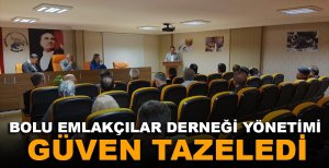 BOLU EMLAKÇILAR DERNEĞİ YÖNETİMİ GÜVEN TAZELEDİ