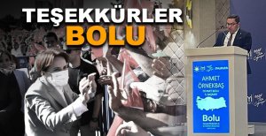 BOLU İYİ PARTİ İL BAŞKANI AHMET ÖRNEKBAŞ “TEŞEKKÜRLER BOLU”