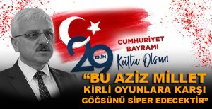 BOLU VALİSİ ERKAN KILIÇ’TAN CUMHURİYET BAYRAMI MESAJI