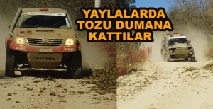 BOLU YAYLALARINDA TOZU DUMANA KATTILAR