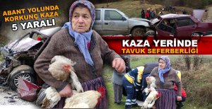 BOLU'DA ABANT YOLUNDA FECİ KAZA