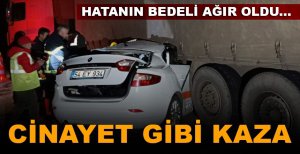 BOLU’DA CİNAYET GİBİ KAZA…