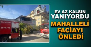 BOLU'DA EV AZ KALSIN YANIYORDU