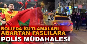 BOLU'DA FAS TARAFTARLARINA POLİS MÜDAHALE ETTİ
