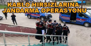 BOLU’DA KABLO HIRSIZLARINA OPERASYON