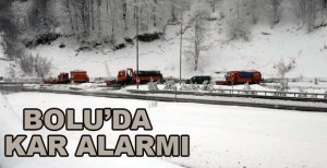 BOLU’DA KAR ALARMI