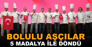 BOLULU AŞÇILAR OLİMPİYATLARDAN 5 MADALYA İLE DÖNDÜ