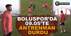 BOLUSPOR’DA 09.05’TE ANTRENMAN DURDU