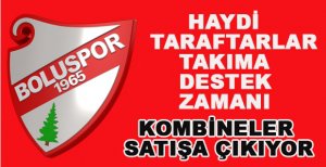 BOLUSPOR’DA KOMBİNE BİLETLERİ SATIŞA ÇIKIYOR