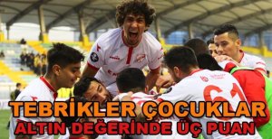 BOLUSPOR’DAN ALTIN DEĞERİNDE 3 PUAN