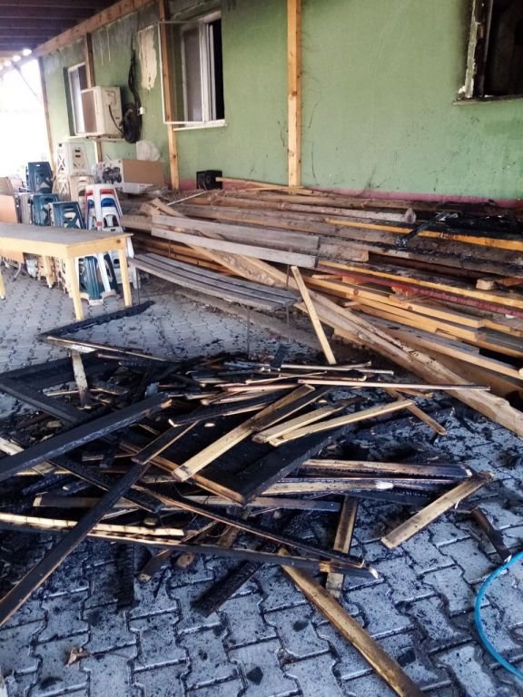 BOLU'DA CAMİ ALEV ALDI