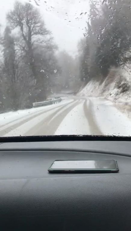BOLU'NUN DAĞLARI BEYAZ ÖRTÜYLE SÜSLENDİ