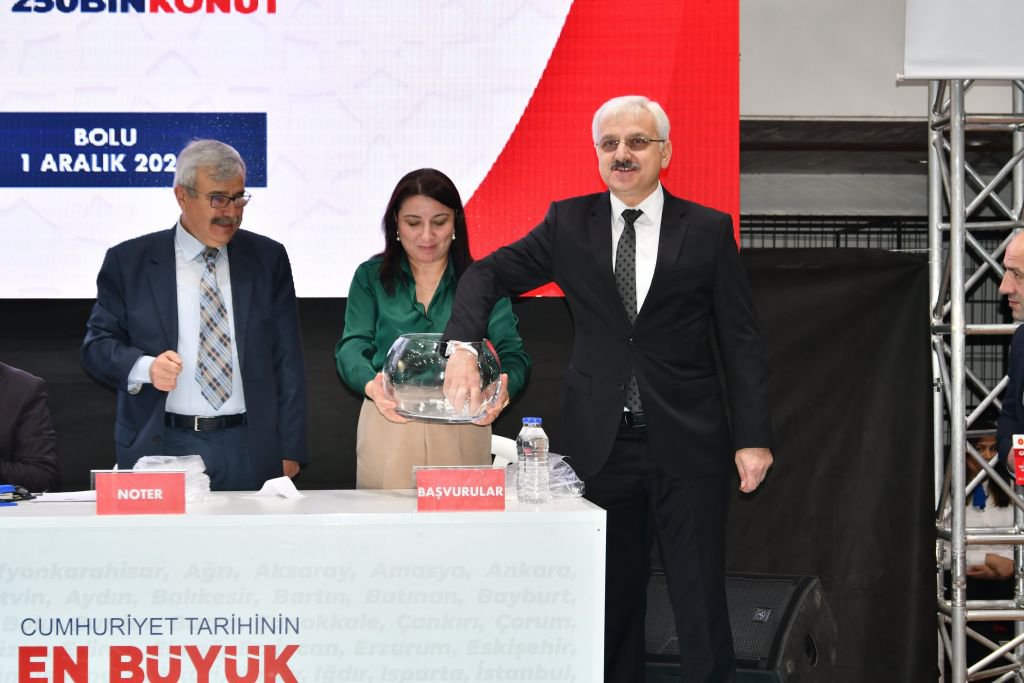 TOKİ'NİN İLK KURASI BOLU’DA ÇEKİLDİ