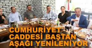 CUMHURİYET CADDESİNE KAZMA VURULUYOR