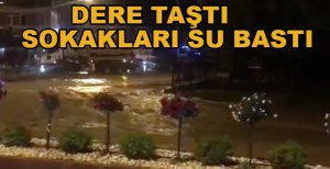 DERE TAŞTI SOKAKLARI SU BASTI