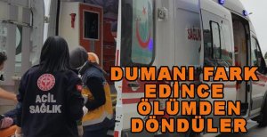 DUMANI FARK EDİNCE ÖLÜMDEN DÖNDÜLER