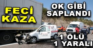 TIRA ÇARPAN ARAÇ HURDAYA DÖNDÜ