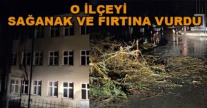 GÖYNÜK’Ü SAĞANAK VE FIRTINA VURDU