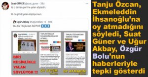 GÜNER VE AKBAY'DAN ÖZCAN'A SERT TEPKİ
