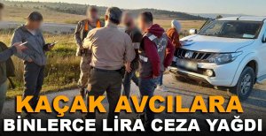 KAÇAK AVCILARA BİNLERCE LİRA CEZA YAĞDI