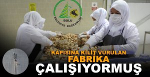 KAPISINA KİLİT VURULAN FABRİKA ÇALIŞIYORMUŞ