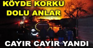 KÖYDE KORKU DOLU ANLAR CAYIR CAYIR YANDI