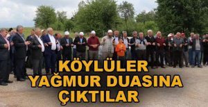 KÖYLÜLER YAĞMUR DUASINA ÇIKTI