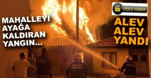 METRUK BİNA ALEV ALEV YANDI
