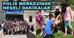 MİNİK ÖĞRENCİLERDEN ASAYİŞ ŞUBE MÜDÜRLÜĞÜNE NEŞELİ ZİYARET