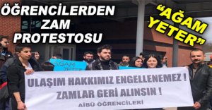 ÖĞRENCİLERDEN ZAM PROTESTOSU