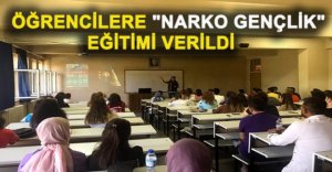 ÖĞRENCİLERE "NARKO GENÇLİK" EĞİTİMİ VERİLDİ