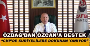 ÖZDAĞ’DAN ÖZCAN’A DESTEK....