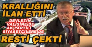 REKTÖR ALİŞARLI BAİBÜ’DE KRALLIĞINI İLAN ETTİ