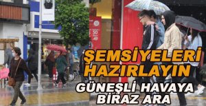 ŞEMSİYELERİ HAZIRLAYIN GÜNEŞLİ HAVALARA BİRAZ ARA