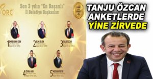 TANJU ÖZCAN ANKETLERDE YİNE ZİRVEDE