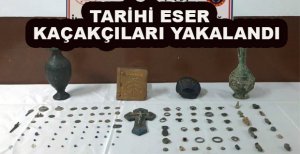 TARİHİ ESER KAÇAKÇILARI YAKALANDI