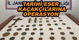 TARİHİ ESER KAÇAKÇILARINA OPERASYON
