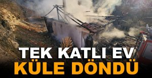 TEK KATLI EV KÜLE DÖNDÜ