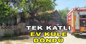 TEK KATLI EV KÜLE DÖNDÜ