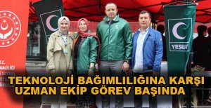 TEKNOLOJİ BAĞIMLILIĞINA KARŞI YEŞİLAY’DA UZMAN EKİP GÖREV BAŞINDA
