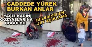ÜRÜN SATMASI ENGELLENEN KADIN GÖZYAŞLARINA BOĞULDU