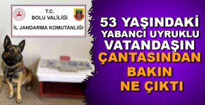 YABANCI UYRUKLU YOLCUYA UYUŞTURUCU OPERASYONU